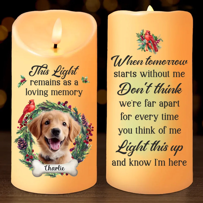 Custom Photo Much Loved Never Forgotten
 - Memorial Personalized Custom LED Candle - Sympathy Gift, Christmas Gift, New Arrival Gift For Pet Owners, Pet Lovers