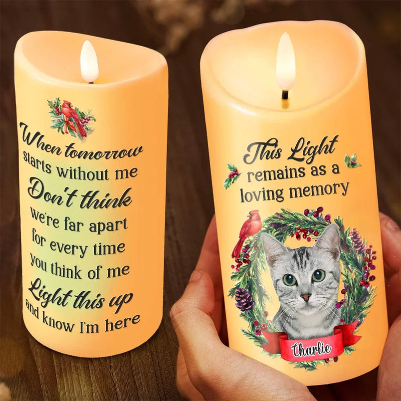 Custom Photo Much Loved Never Forgotten
 - Memorial Personalized Custom LED Candle - Sympathy Gift, Christmas Gift, New Arrival Gift For Pet Owners, Pet Lovers