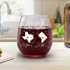 Never Too Far To Wine With Friends - Bestie Personalized Custom Wine Glass - Gift For Best Friends, BFF, Sisters