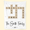 Christmas Is A Time For Family And Love - Family Personalized Custom Blanket - Christmas Gift For Family Members