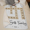 Christmas Is A Time For Family And Love - Family Personalized Custom Blanket - Christmas Gift For Family Members