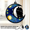 Our Starry Nights Side By Side - Couple Personalized Window Hanging Suncatcher - Gift For Husband Wife, Anniversary