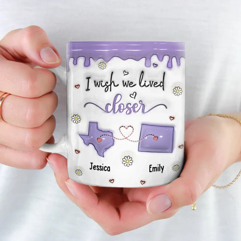Every Moment Spent With You Is A Cherished Memory - Bestie Personalized Custom 3D Inflated Effect Printed Mug - Christmas Gift For Best Friends, BFF, Sisters