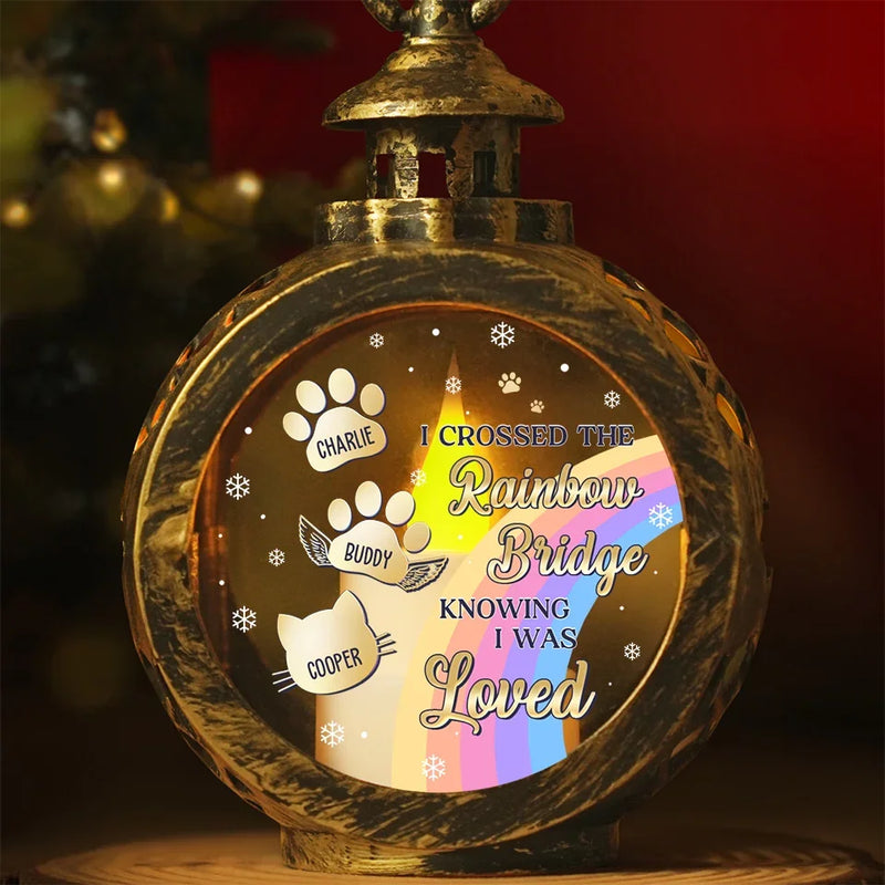 I Wish The Rainbow Bridge Had Visiting Hours - Memorial Personalized Custom Candlelight Lantern Ornament - Christmas Gift, Sympathy Gift For Pet Owners, Pet Lovers