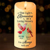 When A Cardinal Appears, Loved Ones Are Near - Memorial Personalized Custom LED Candle - Sympathy Gift, Christmas Gift For Family Members