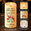 When A Cardinal Appears, Loved Ones Are Near - Memorial Personalized Custom LED Candle - Sympathy Gift, Christmas Gift For Family Members