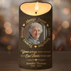 Custom Photo Heaven Has Gained Another Angel - Memorial Personalized Custom LED Candle - Sympathy Gift, Christmas Gift For Family Members