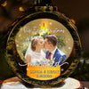 Custom Photo Celebrating Our First Year Of Marriage - Couple Personalized Custom Candlelight Lantern Ornament - Christmas Gift For Husband Wife, Anniversary, First Christmas