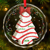Roots That Bind Us Create A Stronger Family - Family Personalized Custom Circle Glass Ornament - Christmas Gift For Family Members
