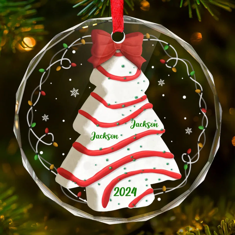 Roots That Bind Us Create A Stronger Family - Family Personalized Custom Circle Glass Ornament - Christmas Gift For Family Members