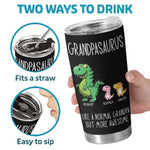 A Normal Papa But More Awesome - Family Personalized Custom Tumbler - Father's Day, Gift For Grandpa, Dad