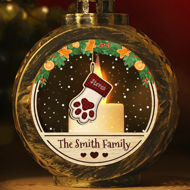 Believe In The Magic Of Christmas - Family Personalized Custom Candlelight Lantern Ornament - Christmas Gift For Family Members