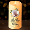 Custom Photo To Our Loved Ones Who Are Dancing With Us In Heaven - Memorial Personalized Custom LED Candle - Sympathy Gift, Christmas Gift For Family Members