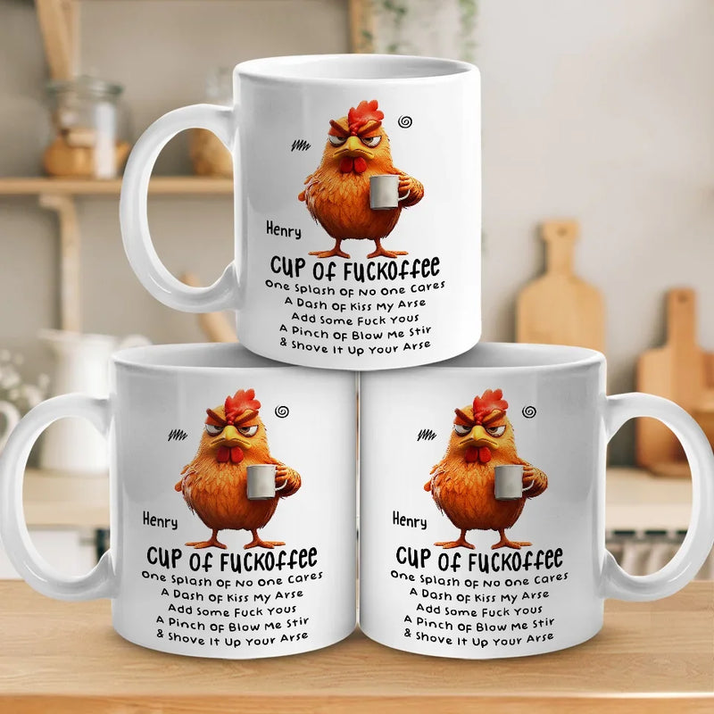 Touch My Coffee, And It’s Game On - Friend Personalized Custom Mug - Christmas Gift For Best Friends, Sisters, Family Members, Coworkers