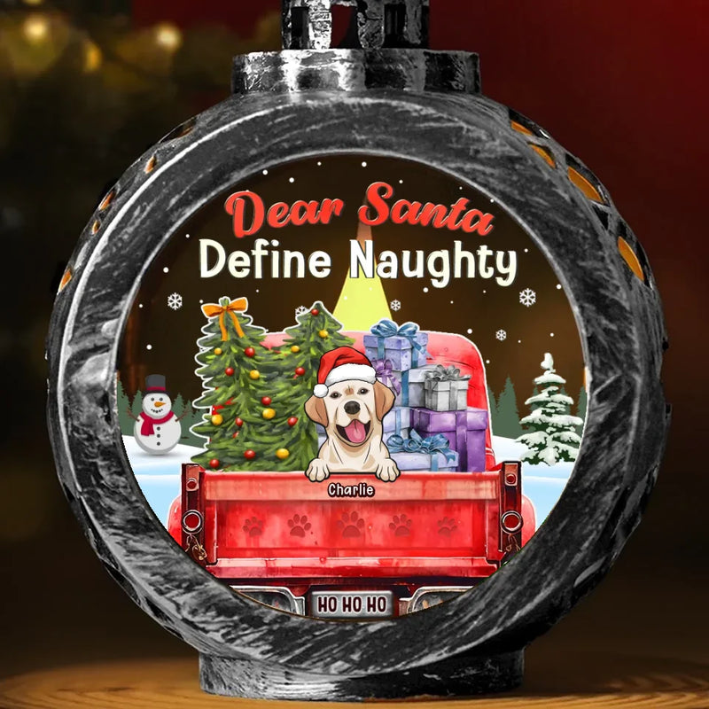 Naughty Pets Make The Best Holiday Stories - Dog & Cat Personalized Custom Candlelight Lantern Ornament - Christmas Gift For Pet Owners, Pet Lovers