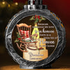 There Is A Little Bit Of Heaven In Our Home - Memorial Personalized Custom Candlelight Lantern Ornament - Sympathy Gift, Christmas Gift For Family Members