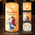 I Love You, You Are My Heart - Couple Personalized Custom LED Candle - Christmas Gift For Husband, Wife, Couple