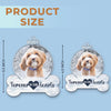 Custom Photo You Left Paw Prints On Our Hearts - Memorial Personalized Custom Ornament - Acrylic Custom Shaped - Sympathy Gift, Christmas Gift For Pet Owners, Pet Lovers