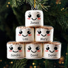 It's A Marshmallow World In The Winter - Family Personalized Custom Ornament - Acrylic Custom Shaped - Christmas Gift For Family Members