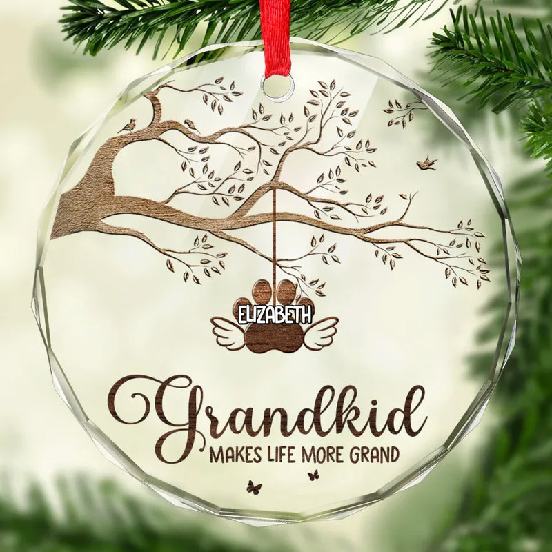 Every House Needs A Nana In It - Family Personalized Custom Circle Glass Ornament - Christmas Gift For Grandma
