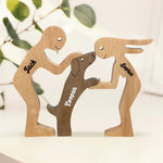 Custom Name Three-Figure Display Decor - Personalized Custom Sculpture