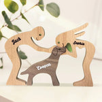 Custom Name Three-Figure Display Decor - Personalized Custom Sculpture
