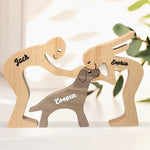 Custom Name Three-Figure Display Decor - Personalized Custom Sculpture