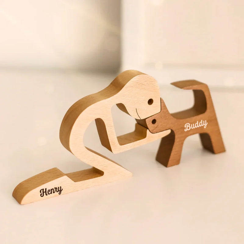 Custom Name Three-Figure Display Decor - Personalized Custom Sculpture