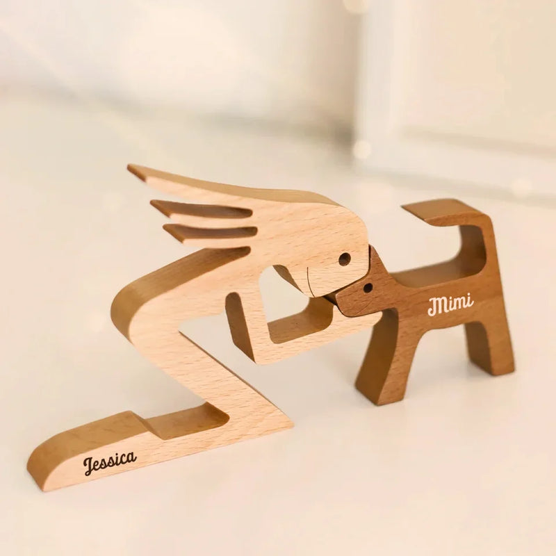 Custom Name Three-Figure Display Decor - Personalized Custom Sculpture