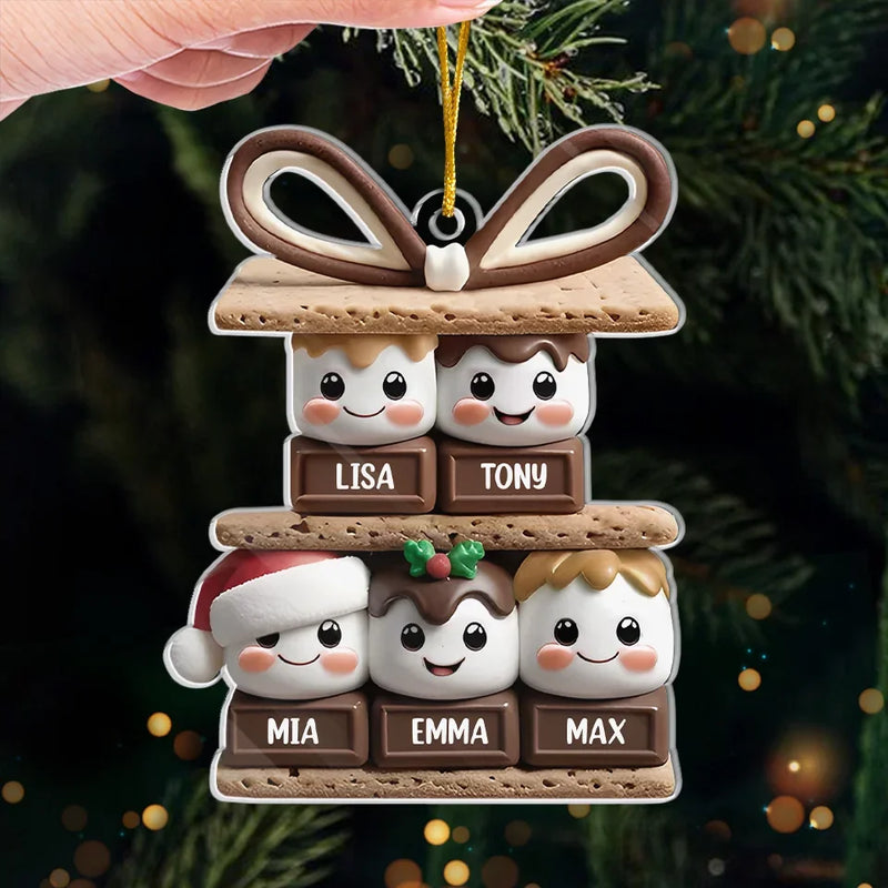 Christmas Is Best With Those You Love - Family Personalized Custom Ornament - Acrylic Custom Shaped - Christmas Gift For Family Members