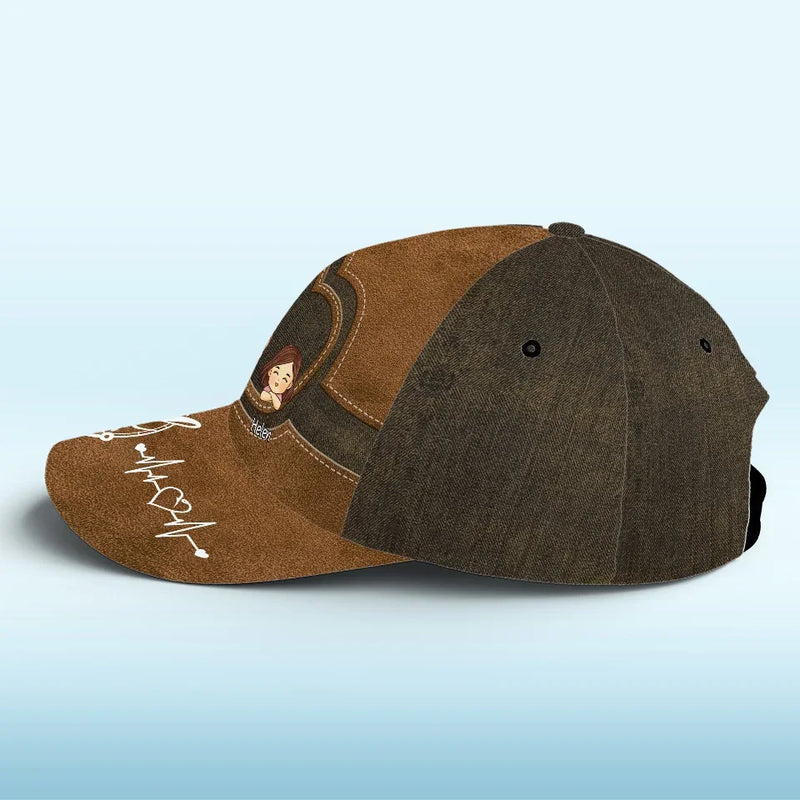 Reel Cool Papa - Family Personalized Custom Hat, All Over Print Classic Cap - Christmas Gift Gift For Dad, Grandpa, Fishing Lovers