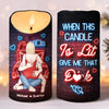 My Love For You Sparkles Like The Brightest Star - Couple Personalized Custom LED Candle - Christmas Gift For Husband Wife, Anniversary