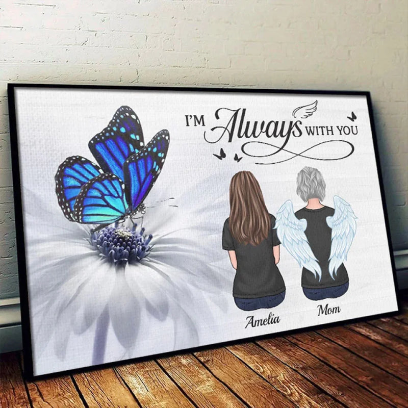 Greatly Loved, Deeply Missed - Memorial Personalized Custom Horizontal Poster - Sympathy Gift For Family Members