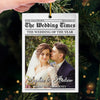Custom Photo The Wedding Of The Year - Couple Personalized Custom Ornament - Acrylic Custom Shaped - Christmas Gift For Husband Wife, Anniversary, First Christmas