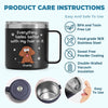 Everything Tastes Better With Our Hair In It - Dog Personalized Custom 14oz Stainless Steel Tumbler With Handle - Christmas Gift For Pet Owners, Pet Lovers