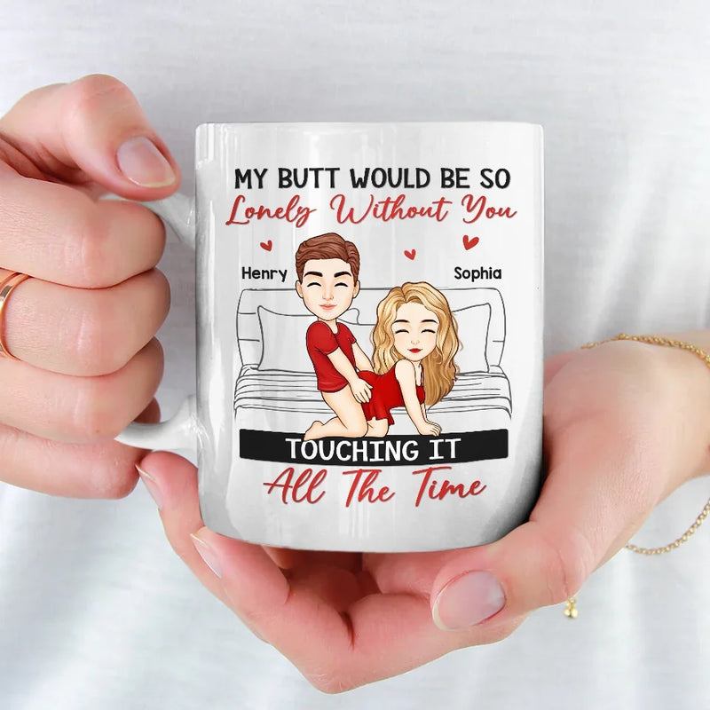 Our Love Is Sweeter Than Candy Canes - Couple Personalized Custom Mug - Christmas Gift For Husband Wife, Anniversary