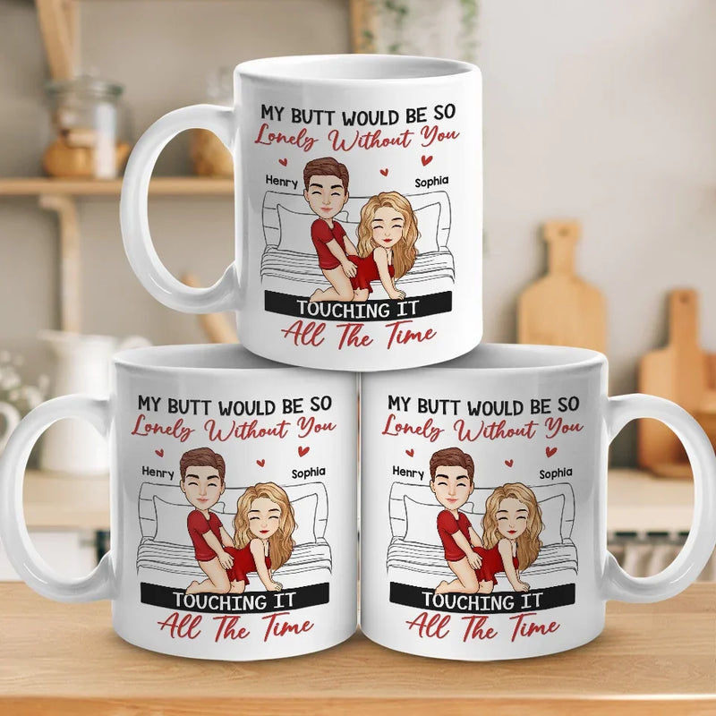 Our Love Is Sweeter Than Candy Canes - Couple Personalized Custom Mug - Christmas Gift For Husband Wife, Anniversary
