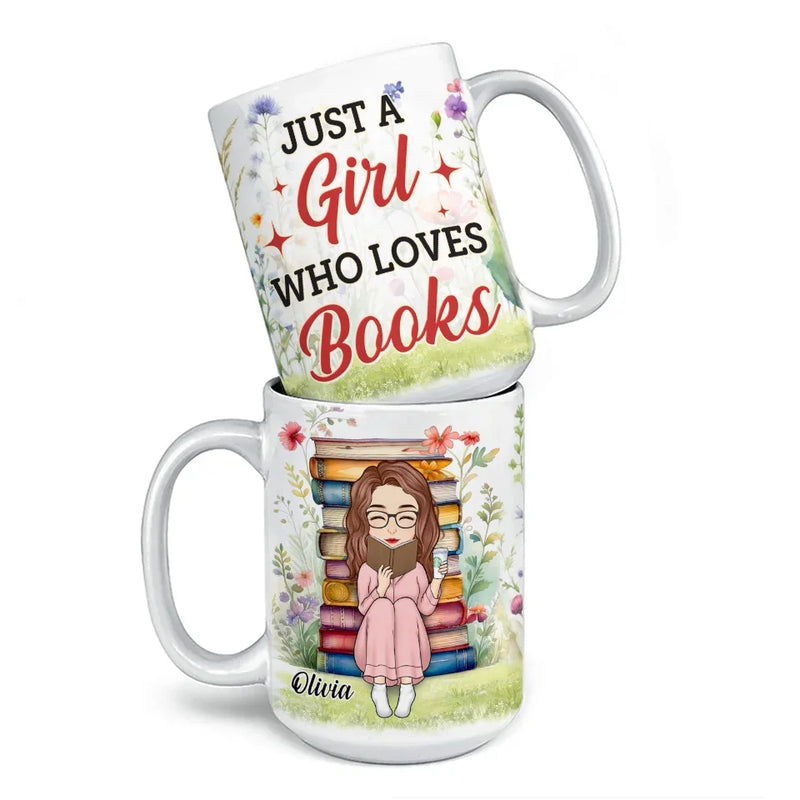 Books Are My Best Friends - Personalized Custom Mug - Christmas Gift For Book Lovers