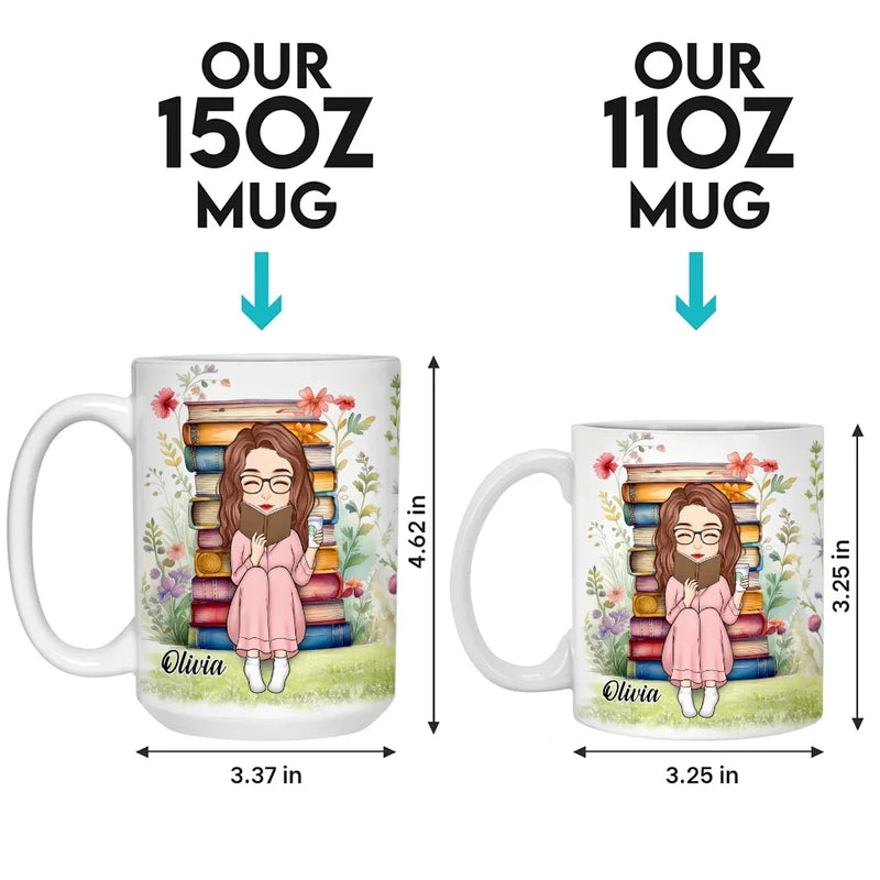 Books Are My Best Friends - Personalized Custom Mug - Christmas Gift For Book Lovers