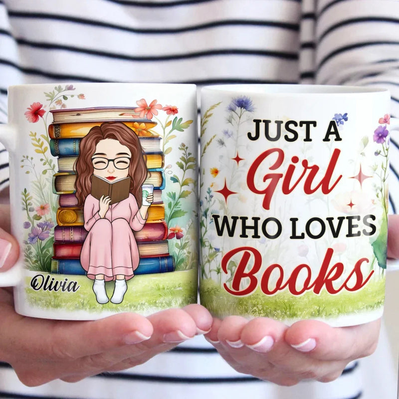 Books Are My Best Friends - Personalized Custom Mug - Christmas Gift For Book Lovers