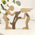 Custom Name Three-Figure Display Decor - Personalized Custom Sculpture