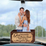 Custom Photo God Blessed Couple Gifts - Personalized Car Ornament