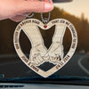 Get Home Safe - Couple Personalized Custom Car Ornament - Acrylic Custom Shaped - Christmas Gift For Husband Wife, Anniversary