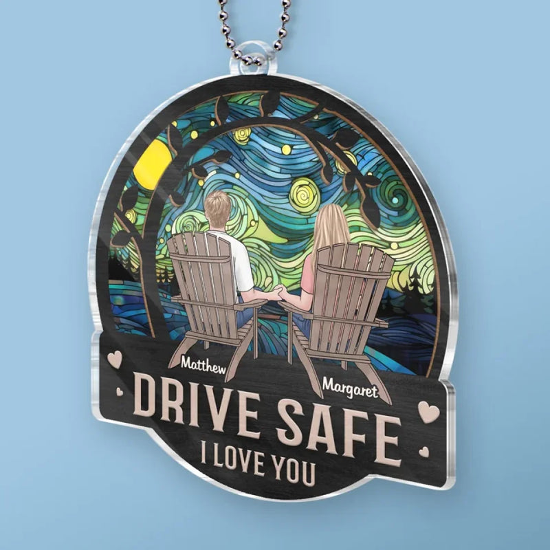 With You, Every Moment Is A Fairytale
 - Couple Personalized Custom Car Ornament - Acrylic Custom Shaped - Christmas Gift For Husband Wife, Anniversary