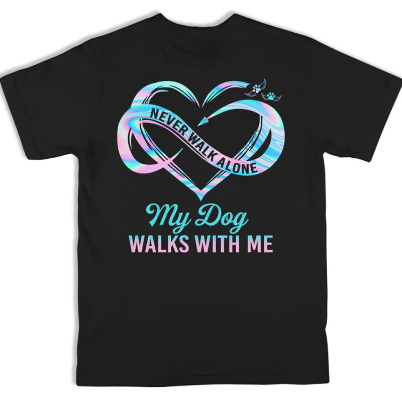 Custom Photo Forever In My Heart - Memorial Personalized Custom Back And Front Printed Unisex T-shirt - Sympathy Gift For Pet Owners, Pet Lovers