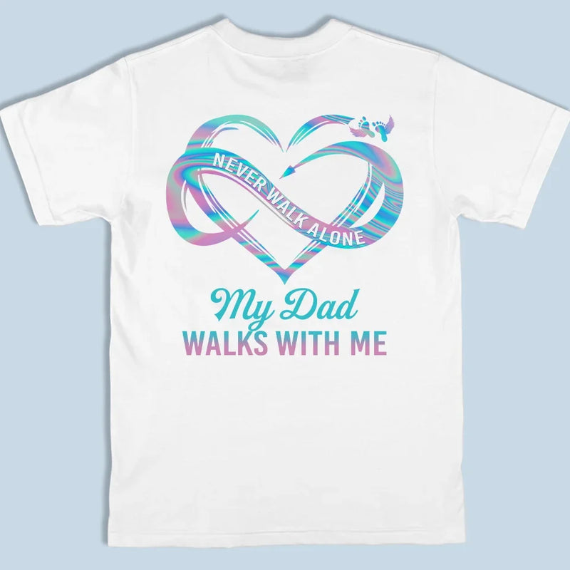 Custom Photo Your Wings Were Ready But My Heart Was Not - Memorial Personalized Custom Back And Front Printed Unisex T-shirt - Sympathy Gift For Family Members