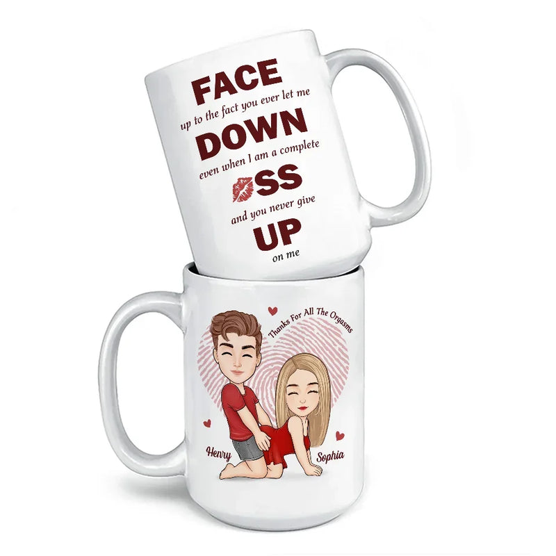 Your Love Is My Sweetest Sin - Couple Personalized Custom Mug - Christmas Gift For Husband Wife, Anniversary