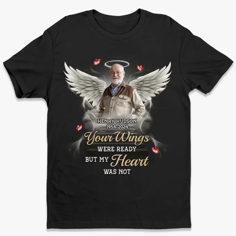 Custom Photo You Will Remain In Our Hearts Forever - Memorial Personalized Custom Unisex T-shirt, Premium T-shirt, Hoodie - Sympathy Gift, Christmas Gift For Family Members