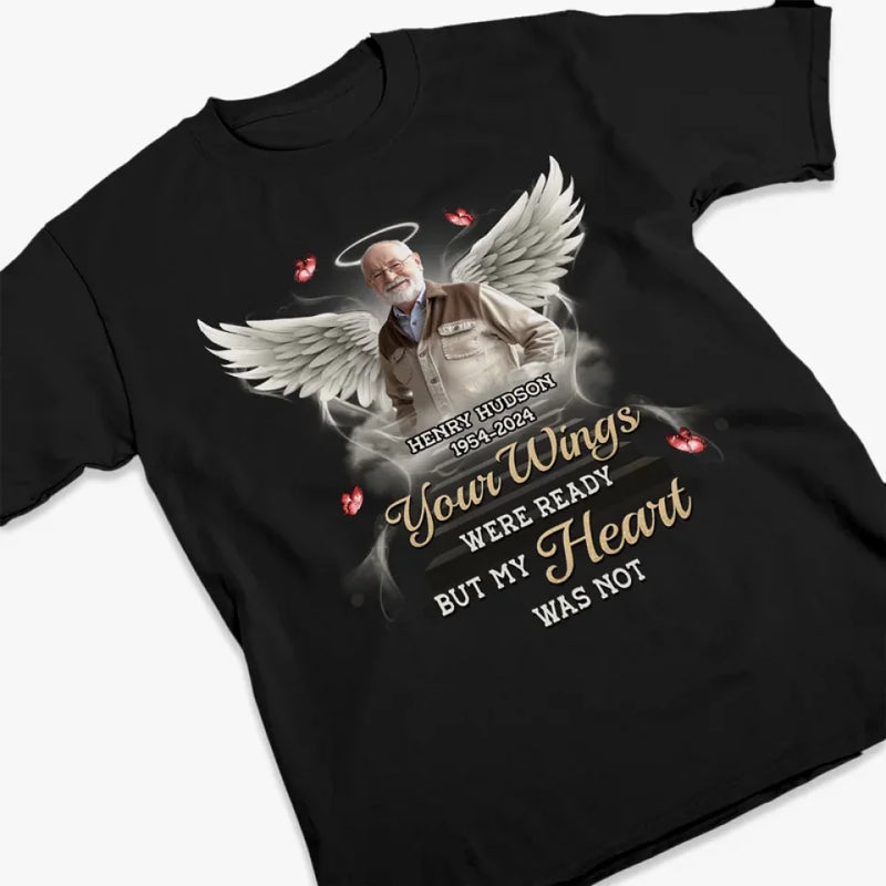 Custom Photo You Will Remain In Our Hearts Forever - Memorial Personalized Custom Unisex T-shirt, Premium T-shirt, Hoodie - Sympathy Gift, Christmas Gift For Family Members