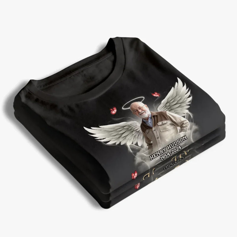 Custom Photo You Will Remain In Our Hearts Forever - Memorial Personalized Custom Unisex T-shirt, Premium T-shirt, Hoodie - Sympathy Gift, Christmas Gift For Family Members
